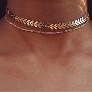 Gold Leaf choker